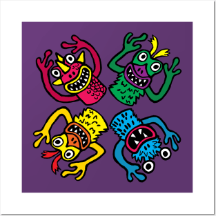 Finger Puppet Monsters Posters and Art